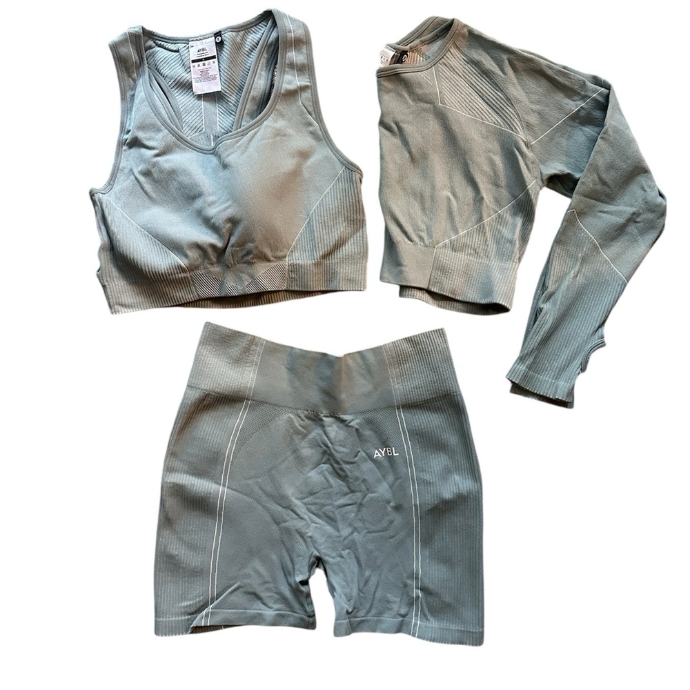 AYBL Reflex 3 piece Seamless Activewear Set size XL